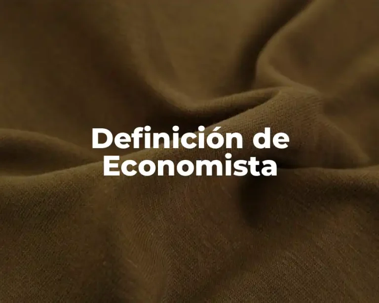 Definición de Economista