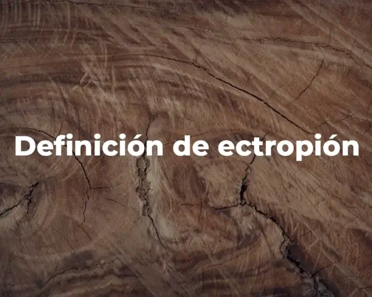 Definición de ectropión