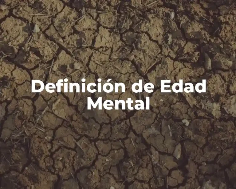 Definición de Edad Mental