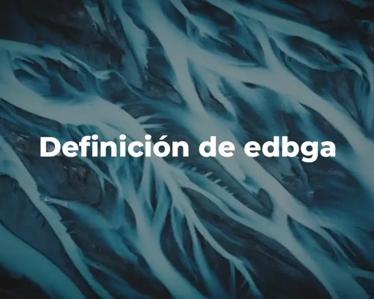 Definición de edbga