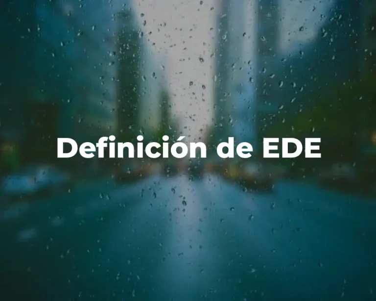 Definición de EDE