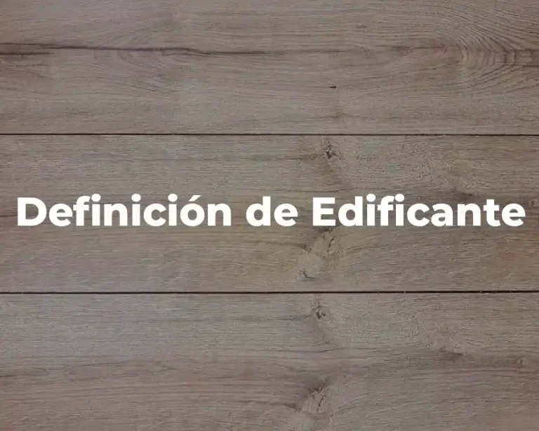 Definición de Edificante