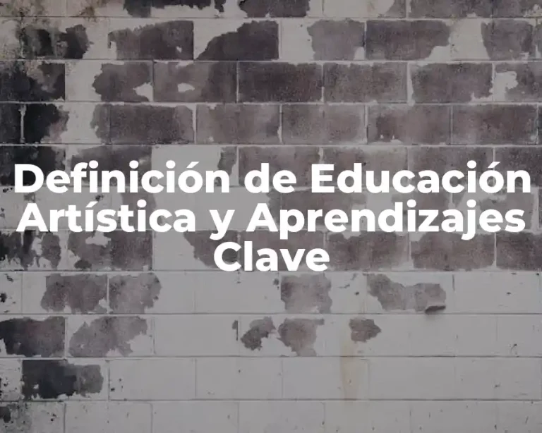 Definición de Educación Artística y Aprendizajes Clave