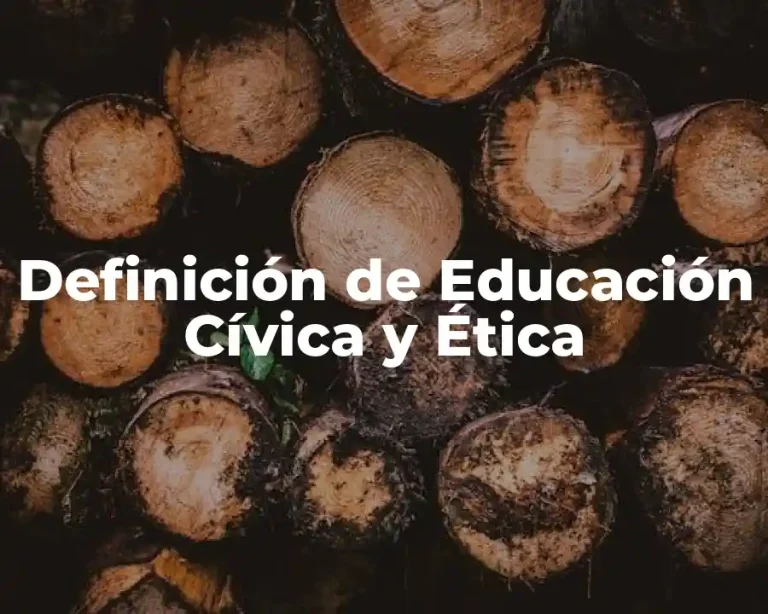 Definición de Educación Cívica y Ética