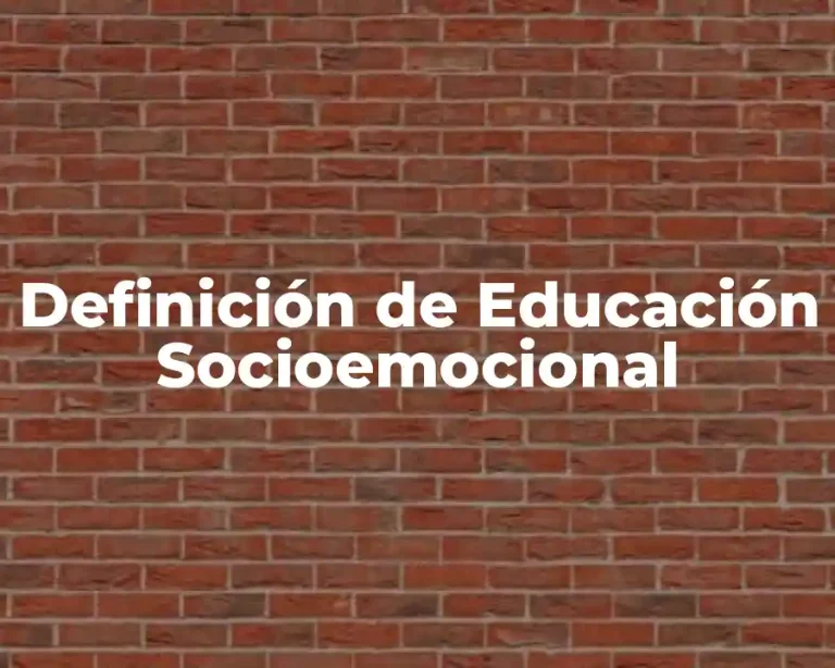 Definición de Educación Socioemocional