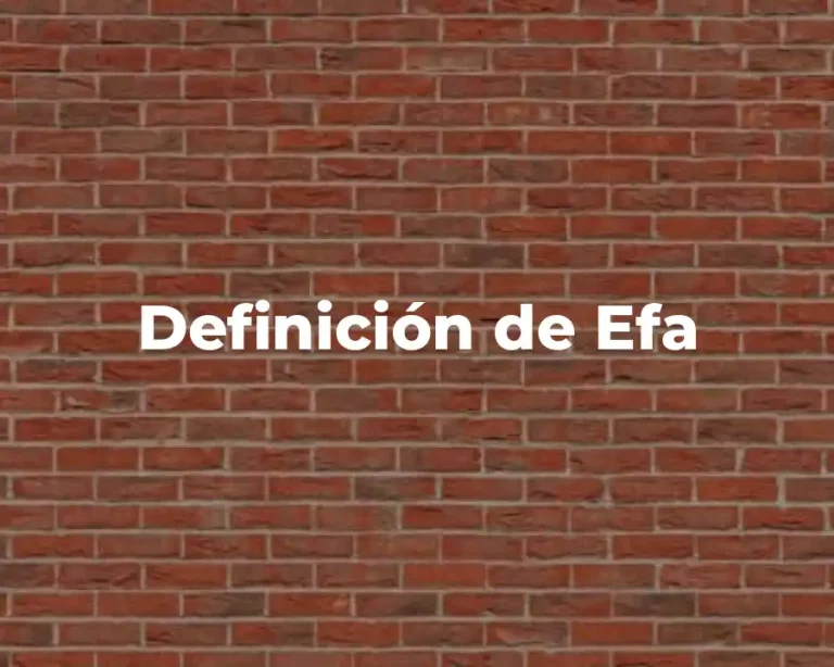 Definición de Efa