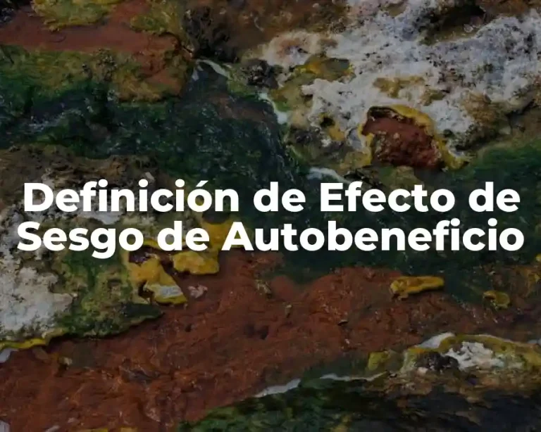Definición de Efecto de Sesgo de Autobeneficio
