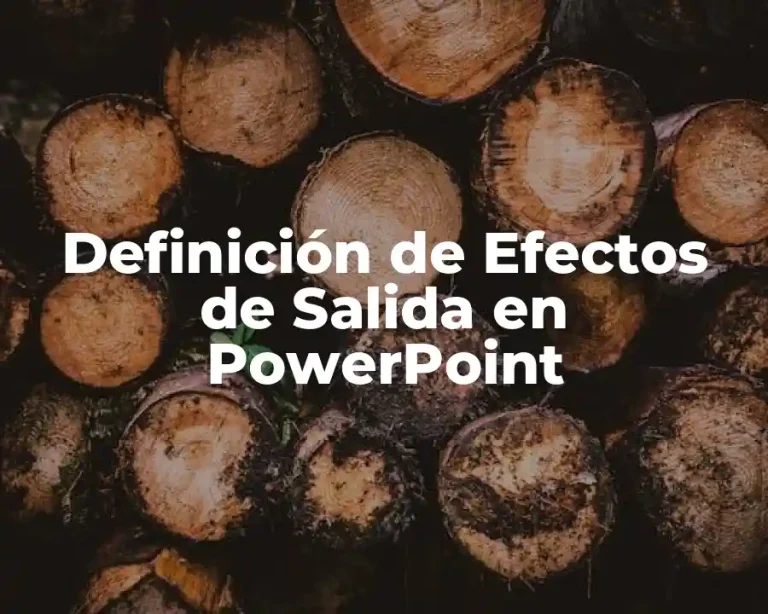 Definición de Efectos de Salida en PowerPoint