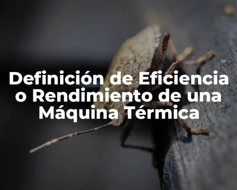 Definición de Eficiencia o Rendimiento de una Máquina Térmica