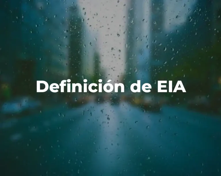 Definición de EIA
