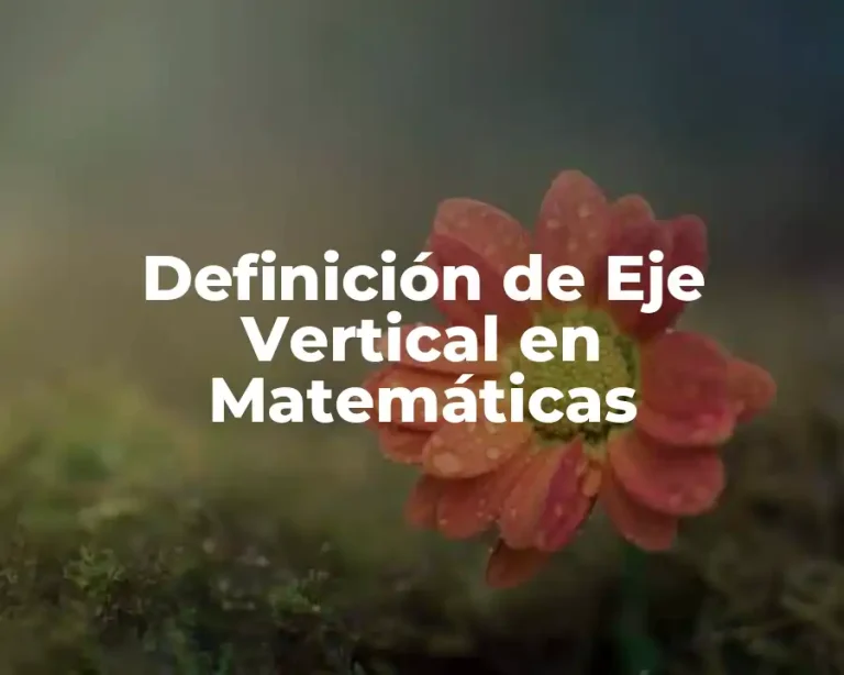Definición de Eje Vertical en Matemáticas