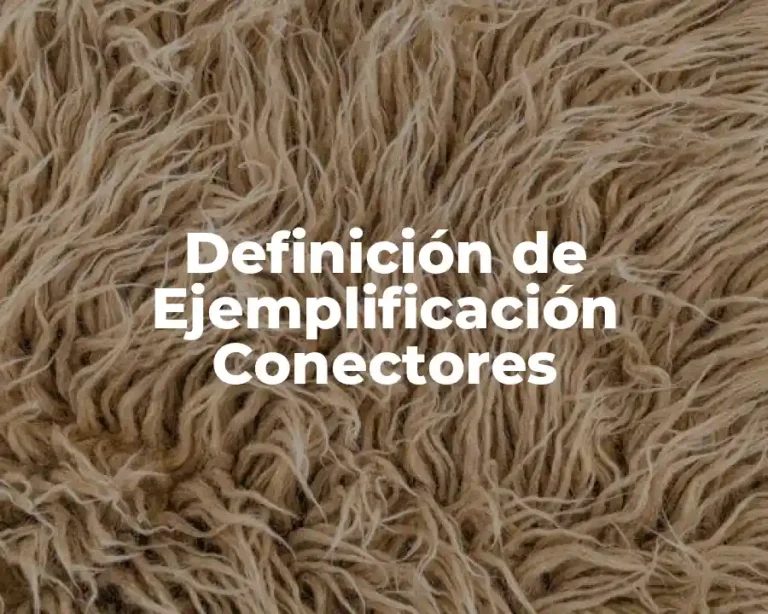 Definición de Ejemplificación Conectores