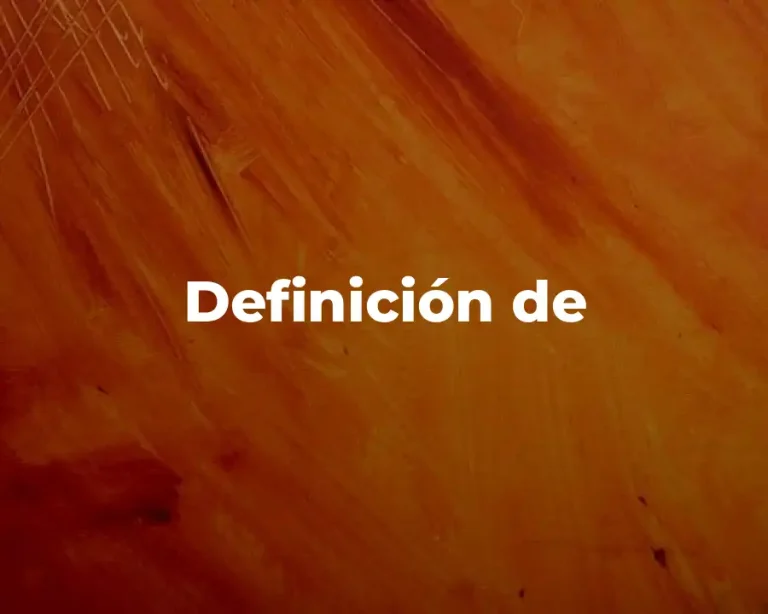 Definición de