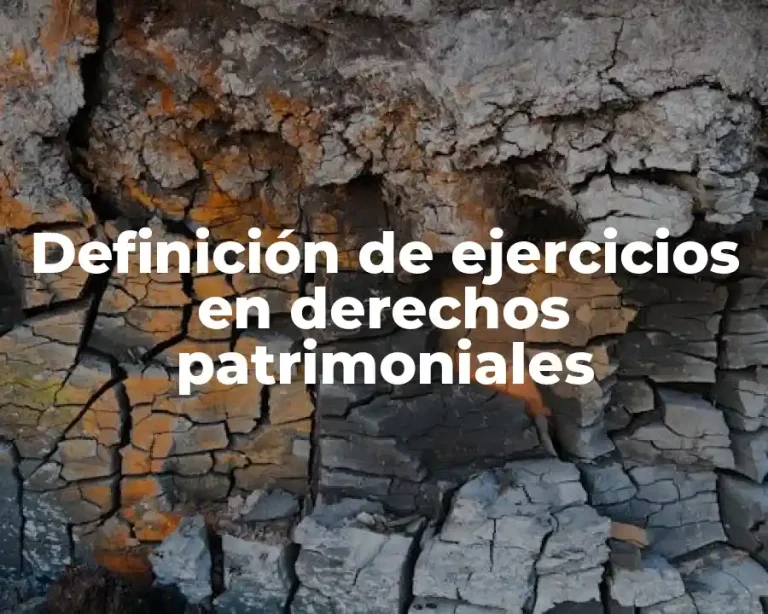 Definición de ejercicios en derechos patrimoniales
