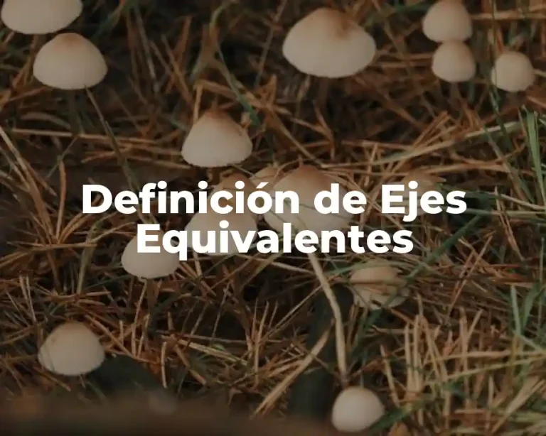 Definición de Ejes Equivalentes
