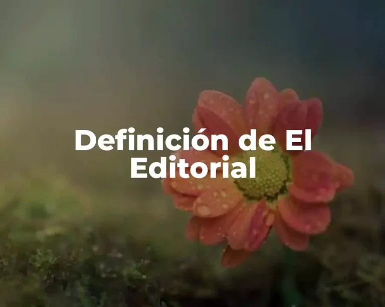 Definición de El Editorial