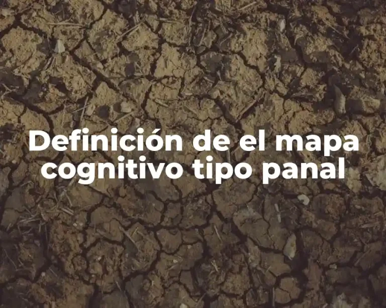 Definición de el mapa cognitivo tipo panal