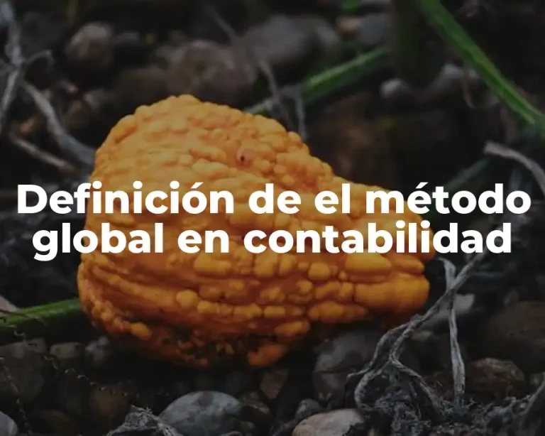 Definición de el método global en contabilidad