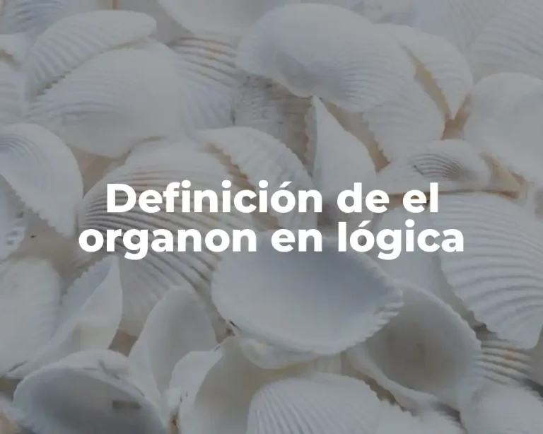Definición de el organon en lógica
