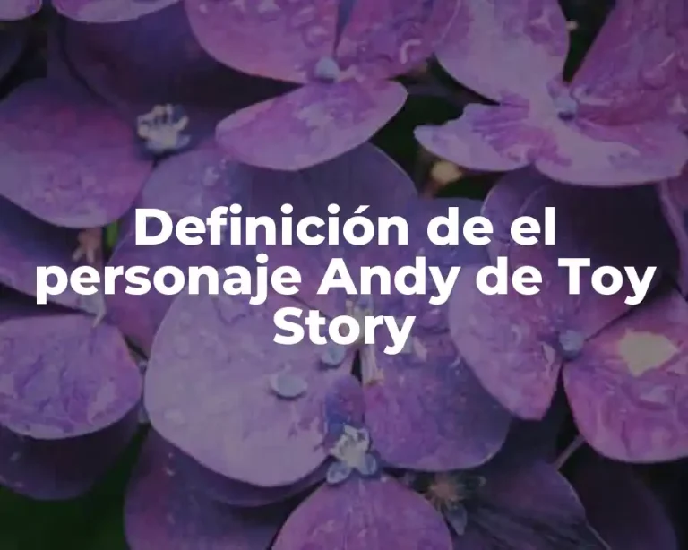 Definición de el personaje Andy de Toy Story