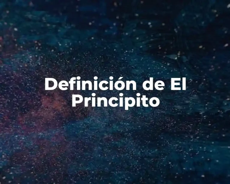 Definición de El Principito