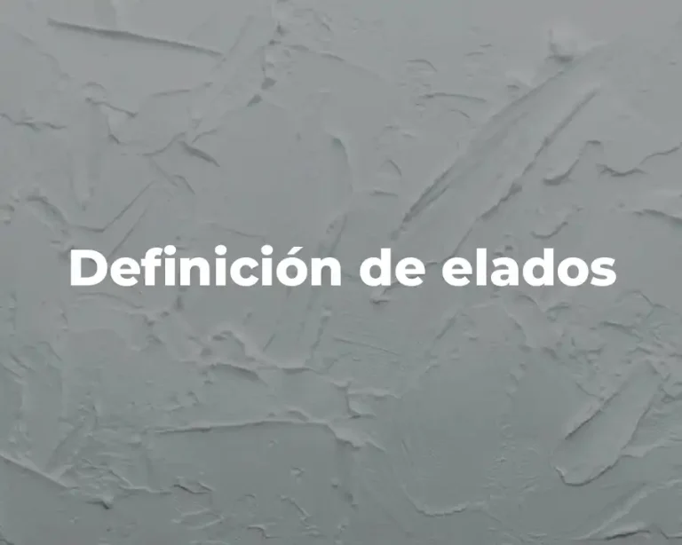 Definición de elados