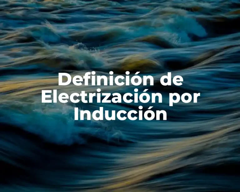 Definición de Electrización por Inducción