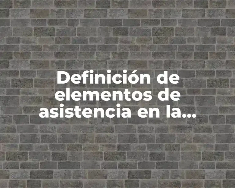 Definición de elementos de asistencia en la dispensación