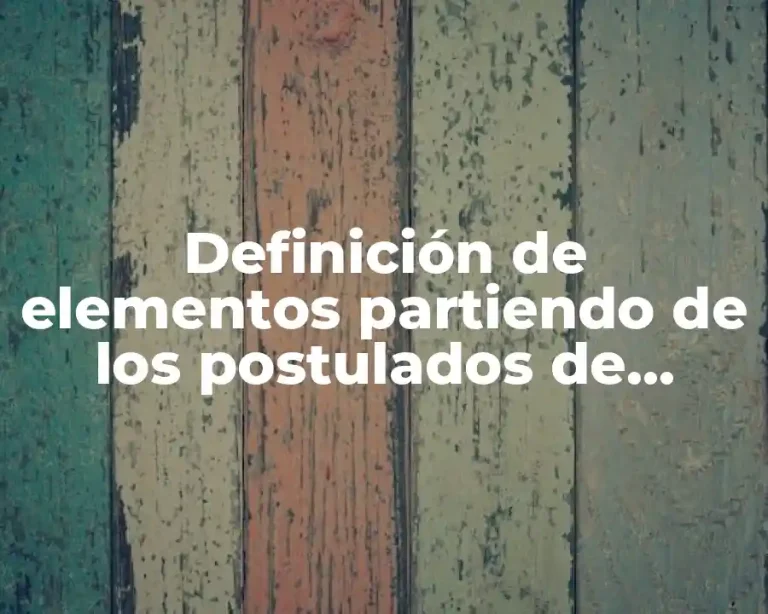 Definición de elementos partiendo de los postulados de Dalton