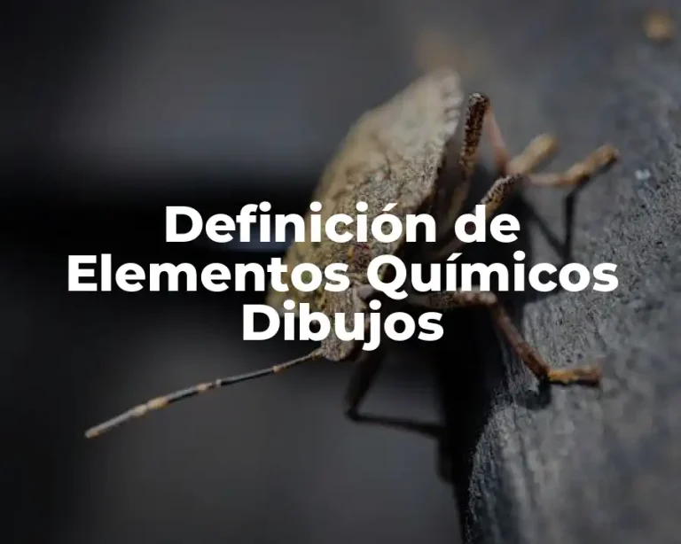 Definición de Elementos Químicos Dibujos