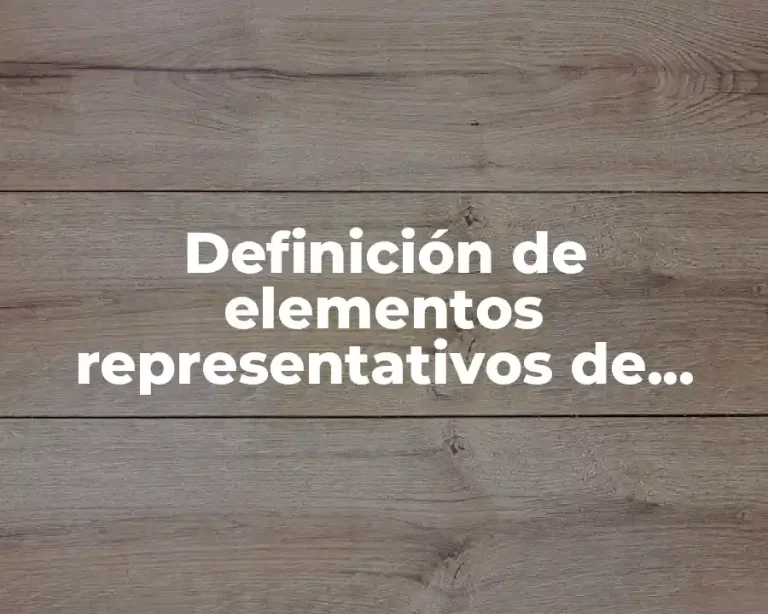 Definición de elementos representativos de Panamá