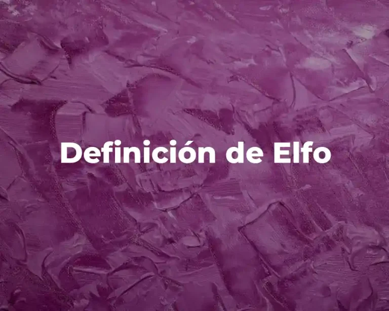 Definición de Elfo