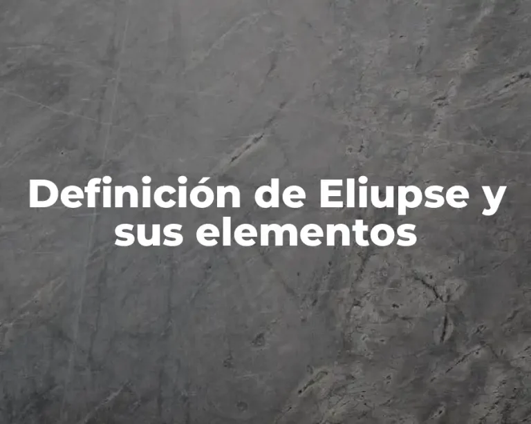 Definición de Eliupse y sus elementos
