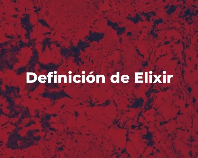 Definición de Elixir