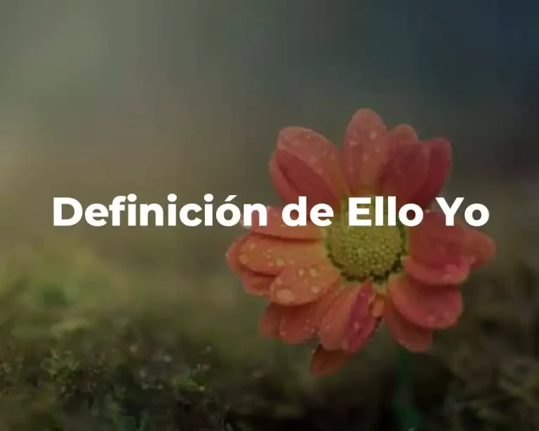 Definición de Ello Yo