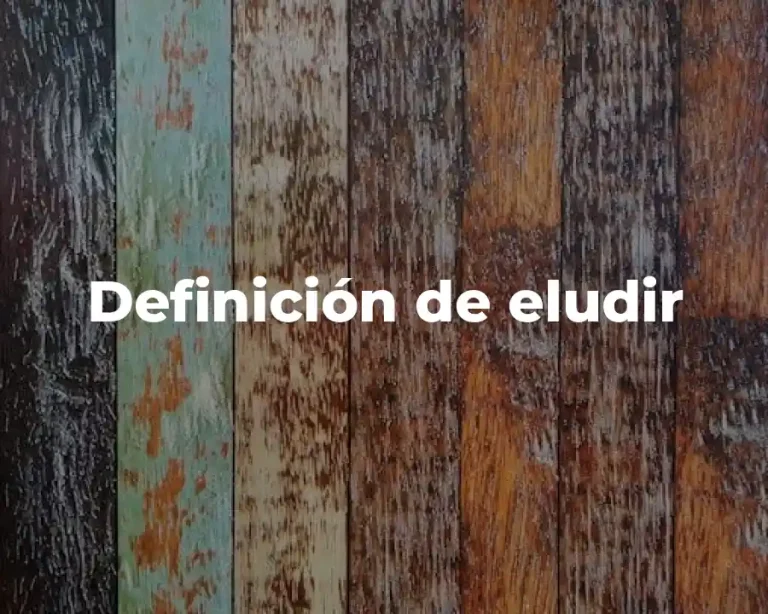 Definición de eludir