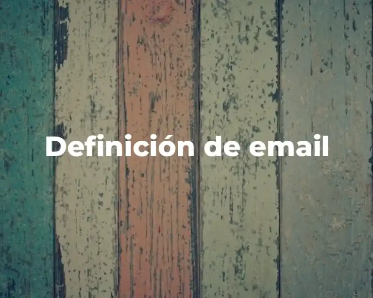 Definición de email