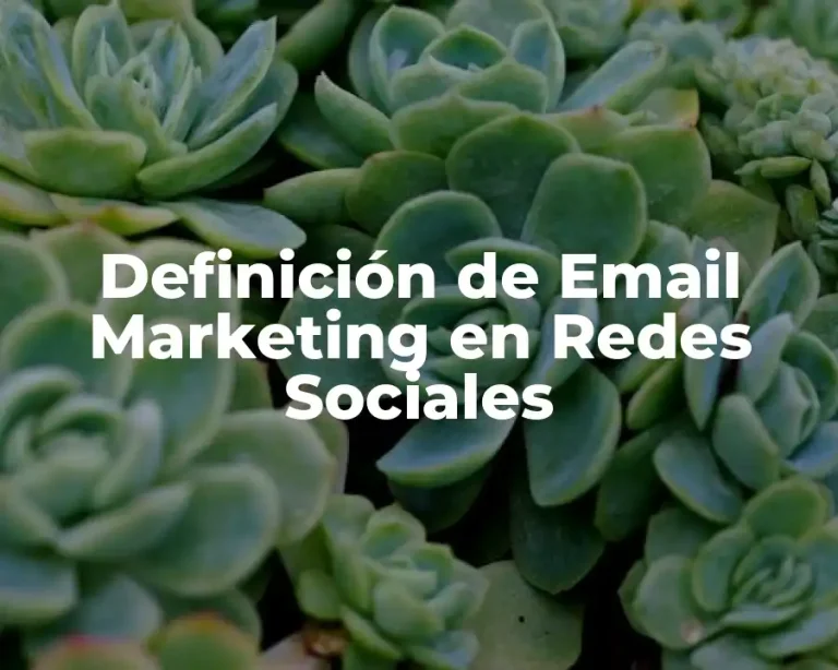 Definición de Email Marketing en Redes Sociales