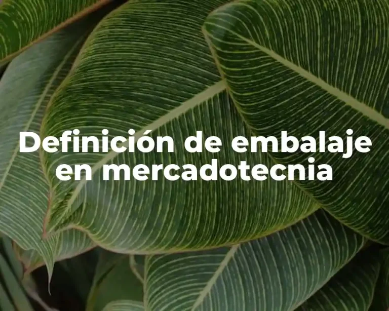 Definición de embalaje en mercadotecnia