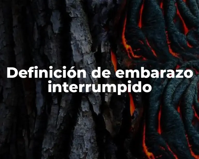 Definición de embarazo interrumpido
