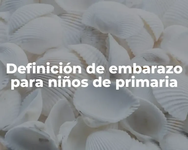 Definición de embarazo para niños de primaria