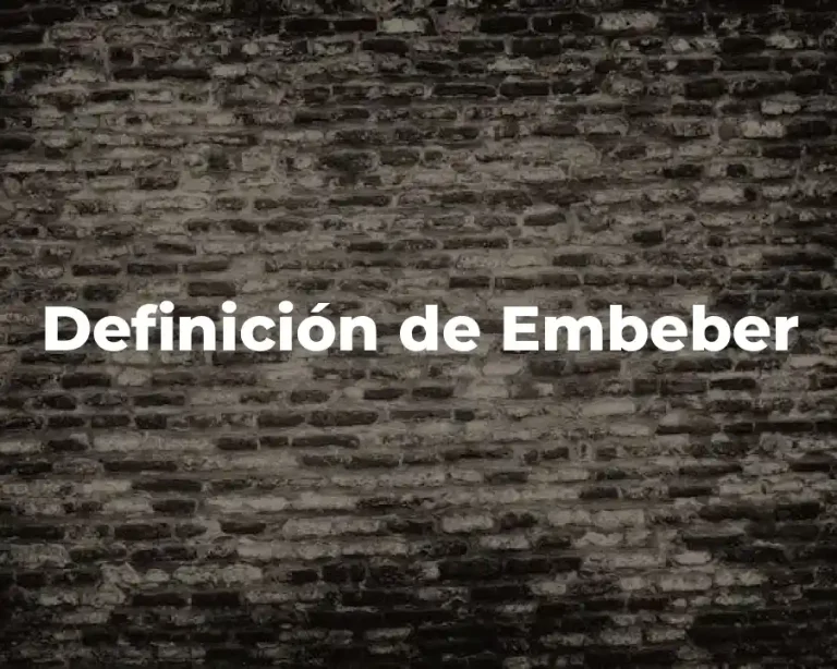 Definición de Embeber