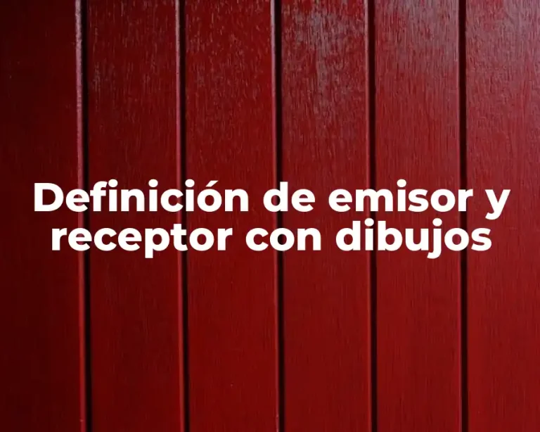 Definición de emisor y receptor con dibujos