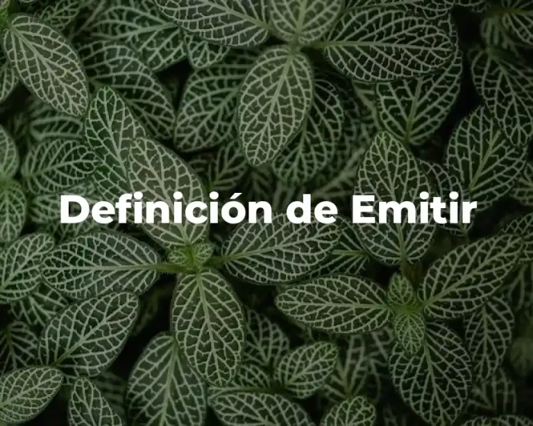 Definición de Emitir