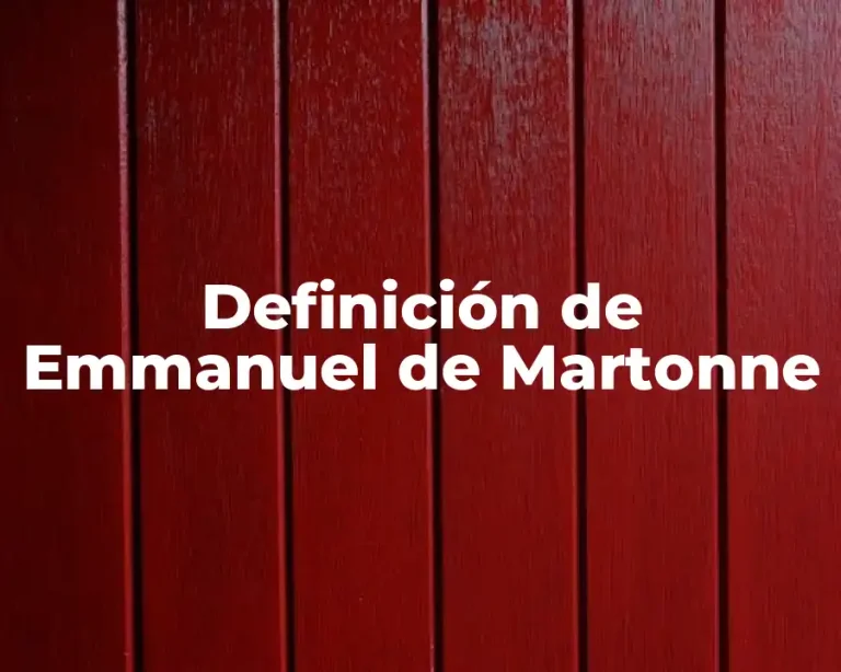 Definición de Emmanuel de Martonne