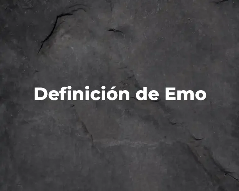 Definición de Emo