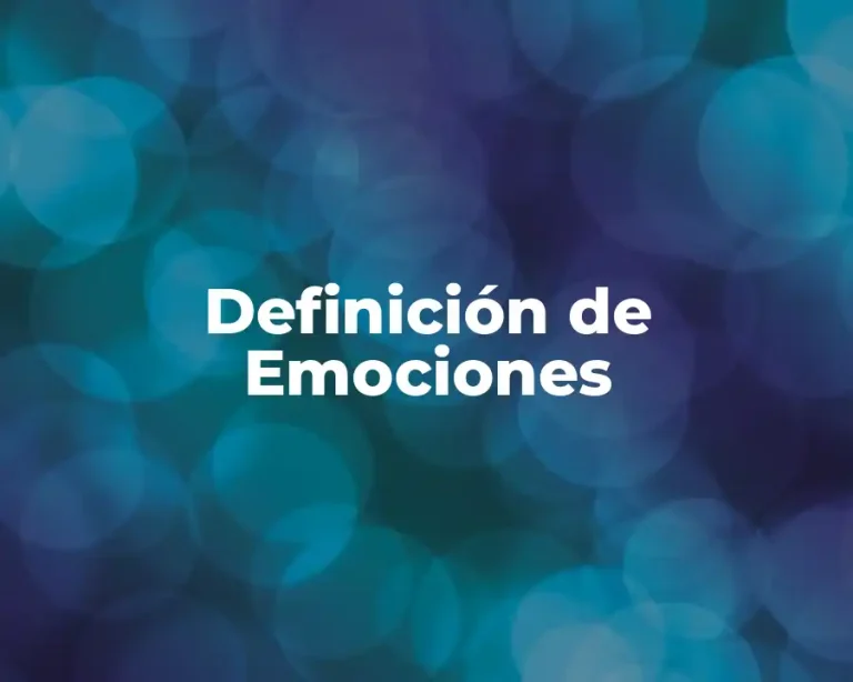 Definición de Emociones