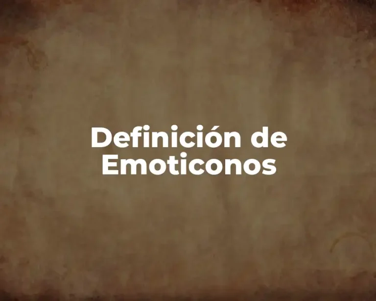 Definición de Emoticonos