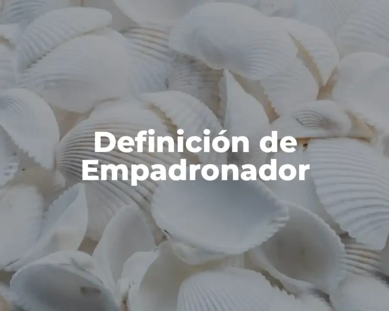 Definición de Empadronador