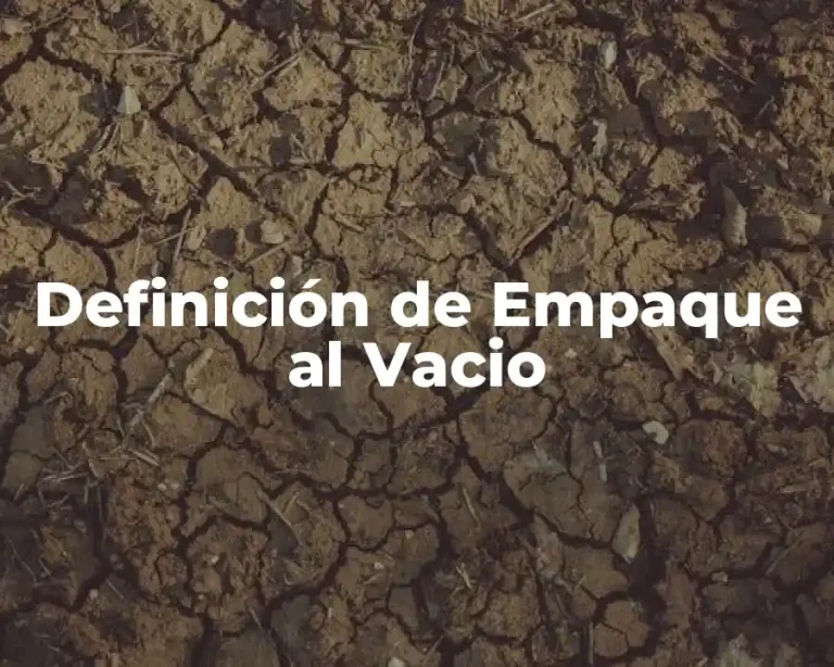 Definición de Empaque al Vacio